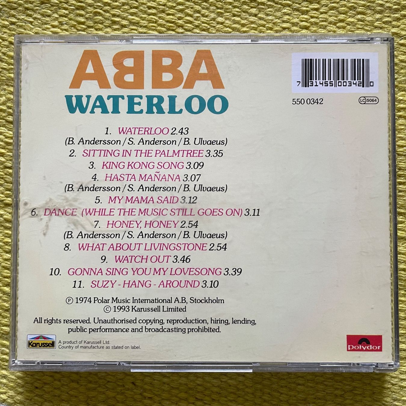 CDs: ABBA-WATERLOO74 – Gebraucht aus Rorschacherberg von CD-Roli 1