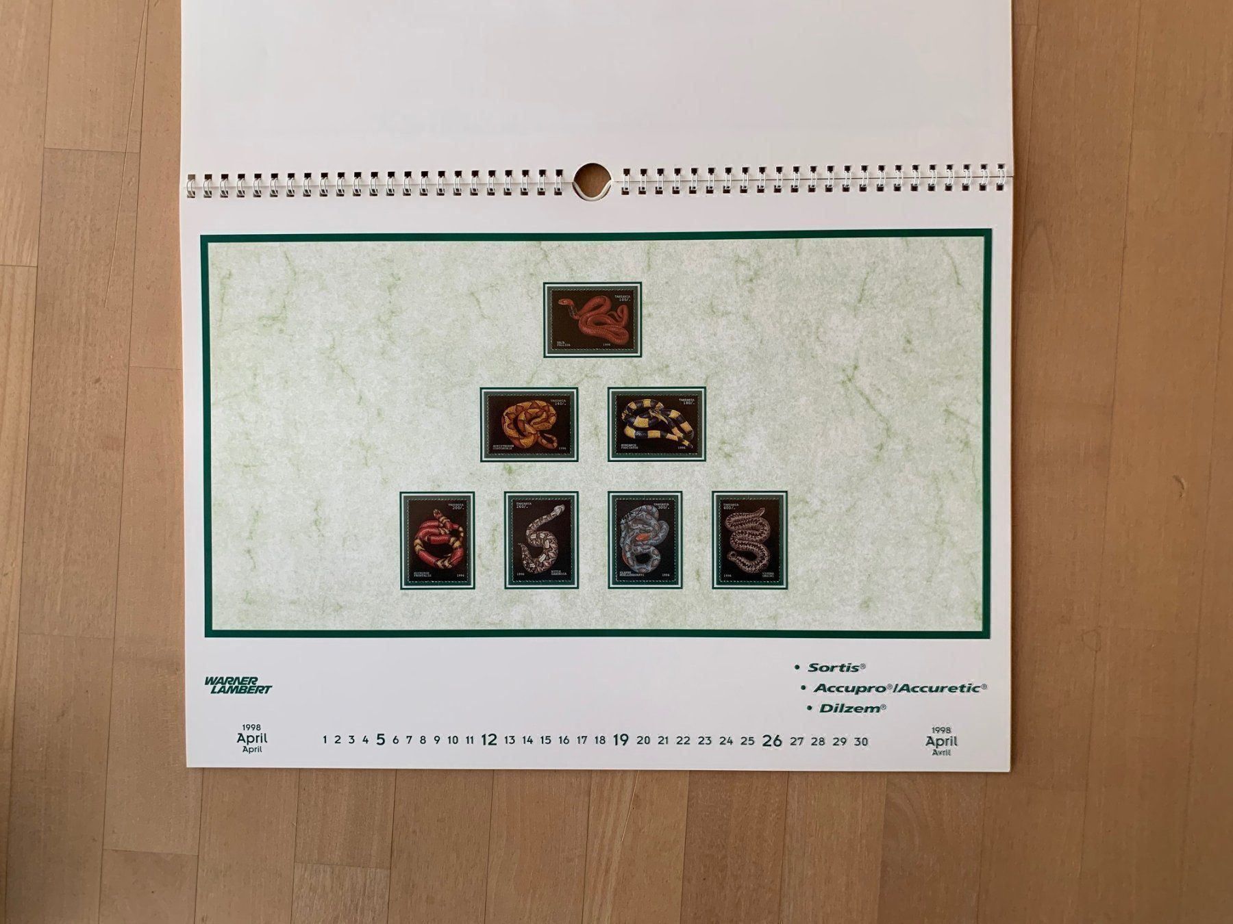Tutti i francobolli: Briefmarkenkalender 1998 – Usato da Zollikon venduto da Xblanka 5