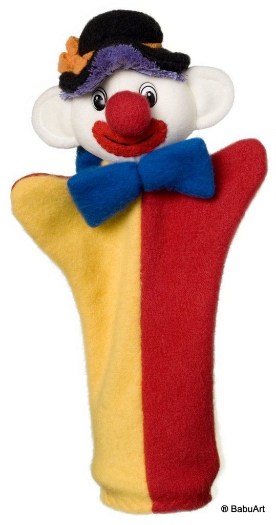 Spielzeuge: Handpuppe Clown mit 2 Gesichtern – Neu (gemäss Beschreibung) aus Stäfa von Derivo