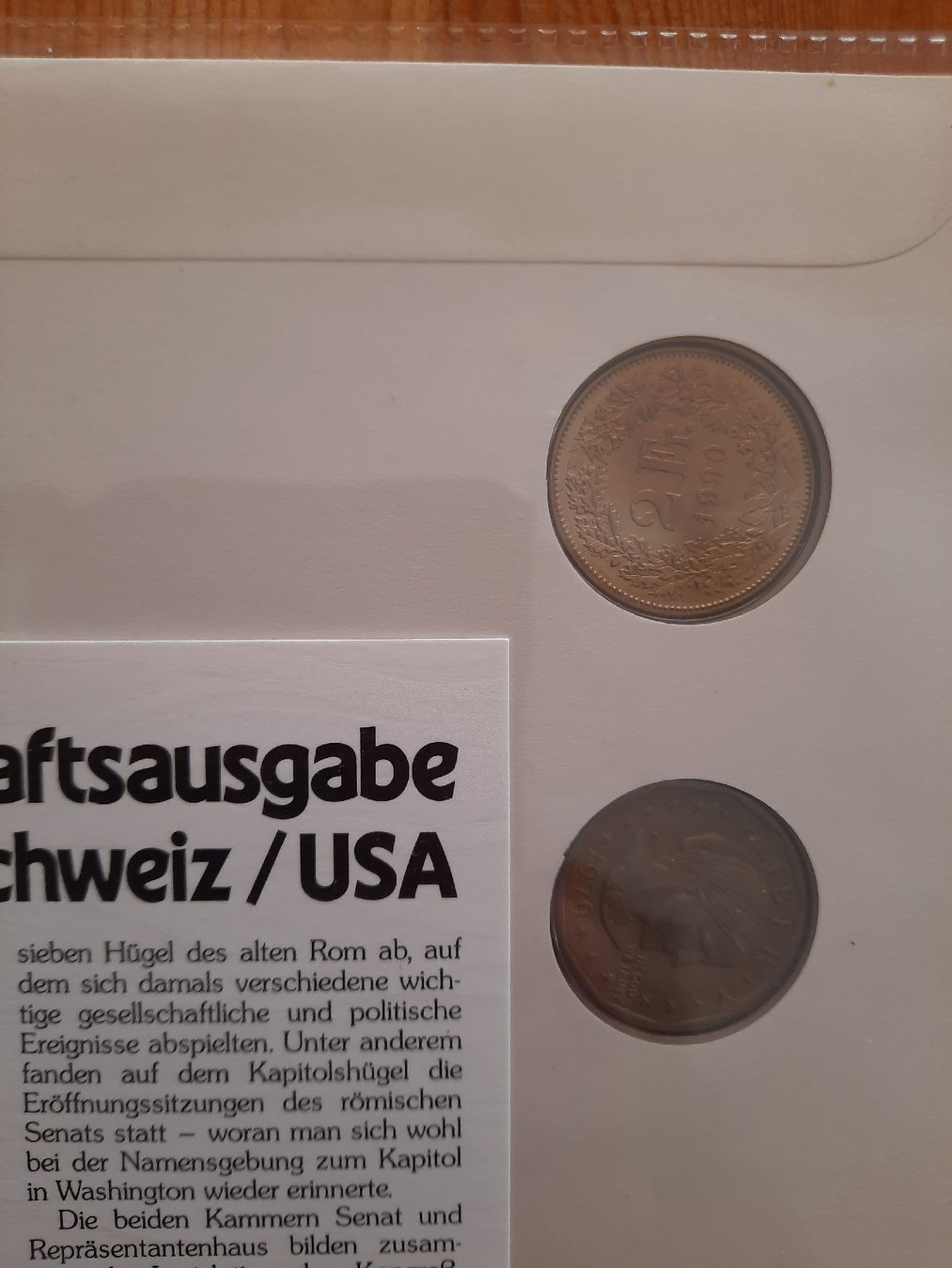 Tutti le monete: Numisgrossbrief, Schweiz/USA, 1991 – Usato da Marly venduto da neu-adlerauge65 3