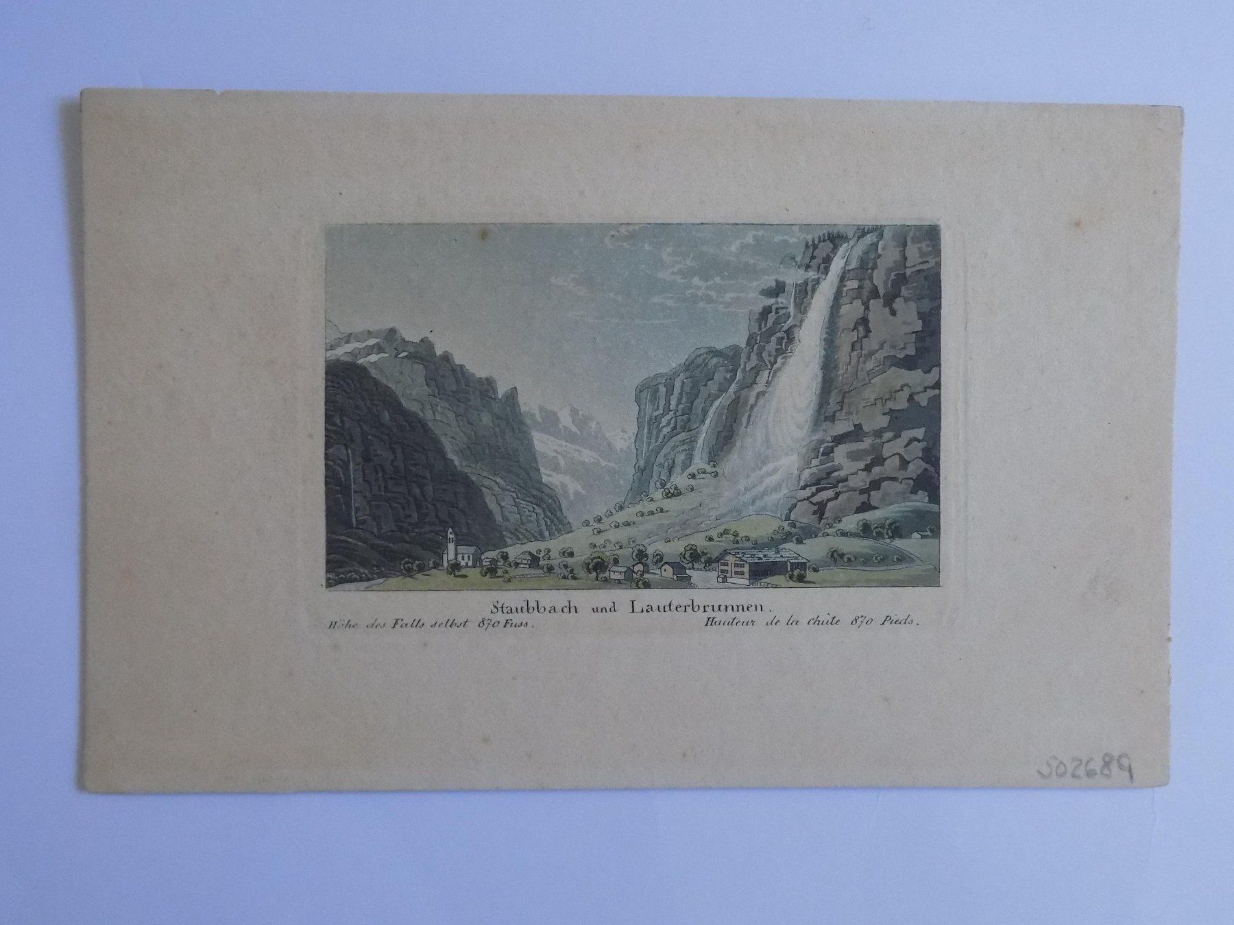 Incisioni: Lauterbrunnen und Staubbach – Usato da Risch venduto da Antikfee 1
