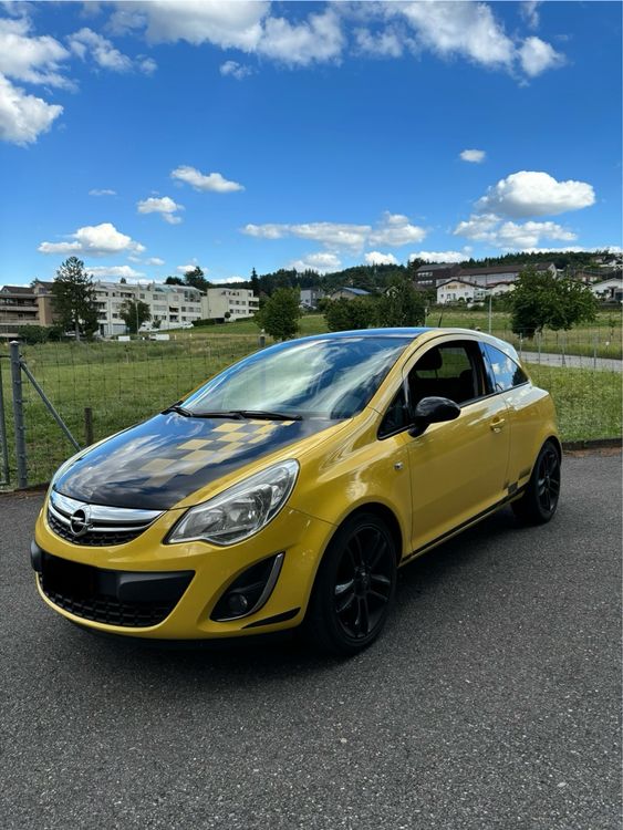 Opel Corsa 1.4 Color Race gelb schwarz, unfallfrei
