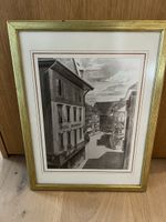 Schwarzweiss-Fotografie im Goldrahmen Olten Halbmond