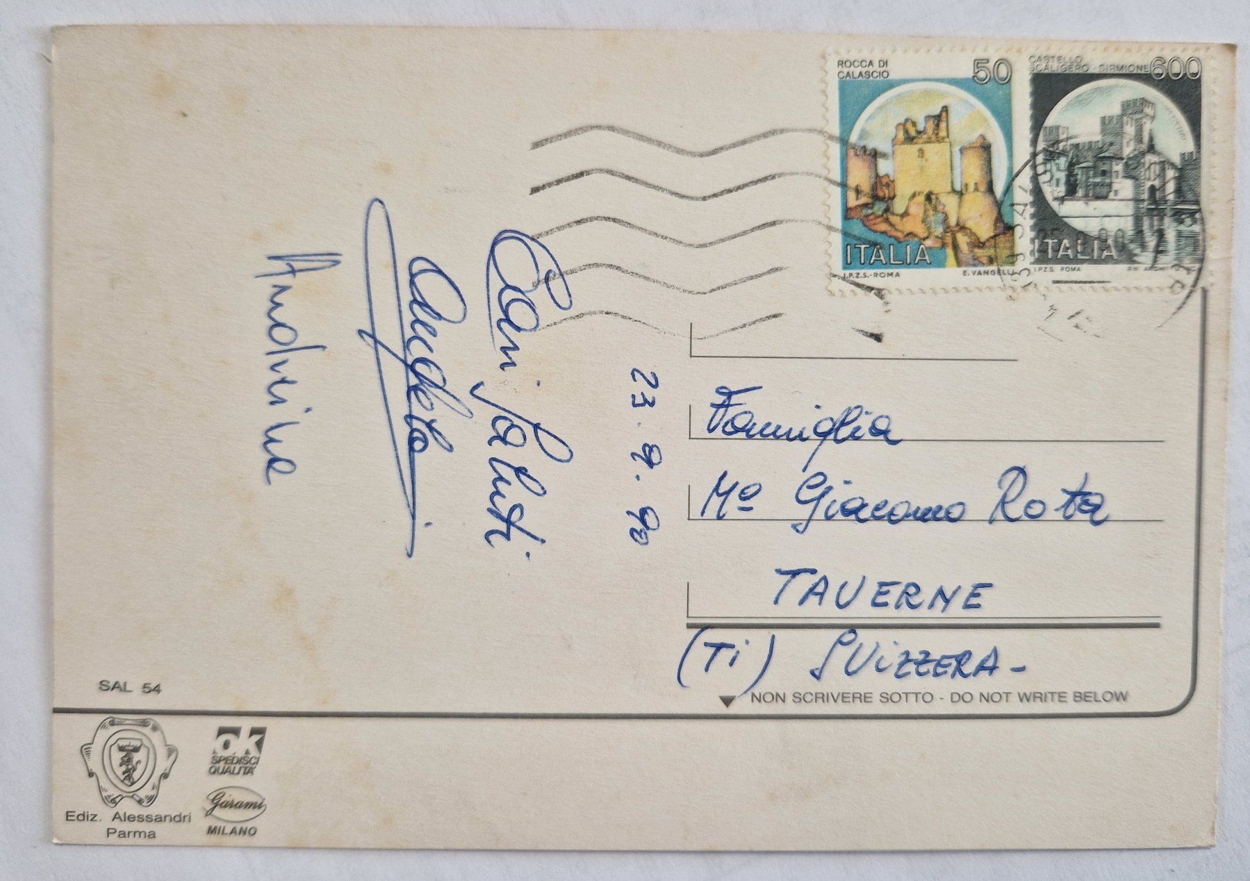 Cartoline postali: Salsomaggiore Terme, Italien 1990 – Usato da Melchnau venduto da Arthurius 1