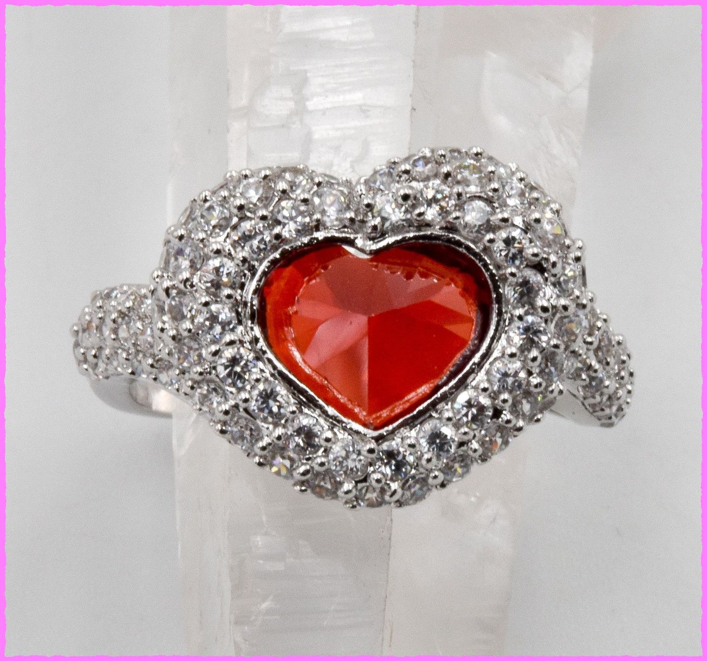 Anelli: Bezaubernder Herz Ring mit Zirkonia – Nuovo e nell'imballaggio originale da Oberglatt ZH venduto da Diamond-Girl