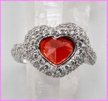 Bezaubernder Herz Ring mit Zirkonia