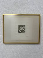 Vintage Radierung "Zwillinge" signiert Zapata