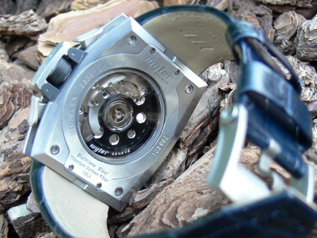 Wyler Orologi: Wyler Code R Automatic BLAU Chronograpph Kroko Code R 100.4 – Usato da Remigen venduto da Kelias 3