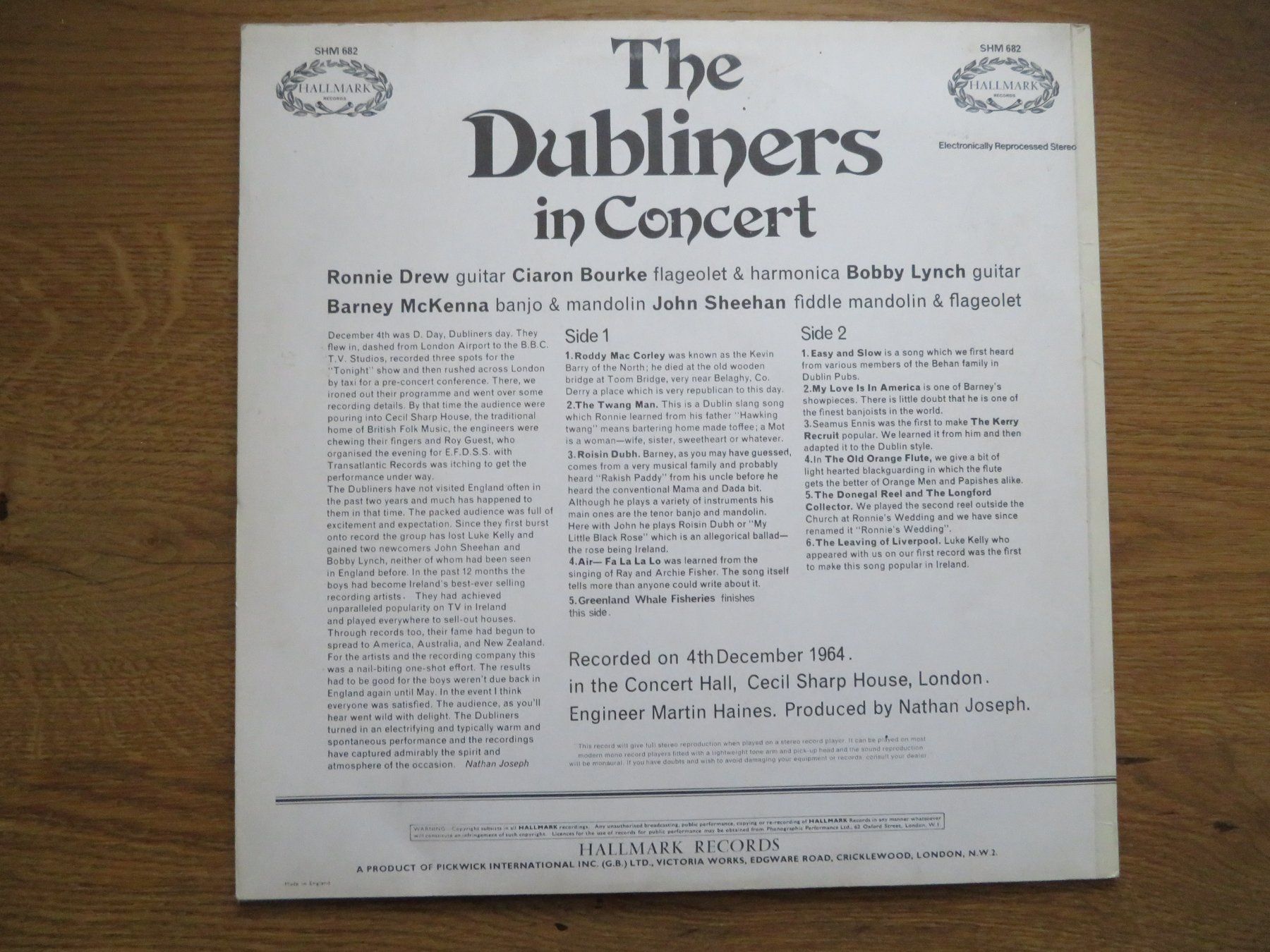 Schallplatten: DUBLINERS IN CONCERT – Neu (gemäss Beschreibung) aus Zürich von max_cp5f 1