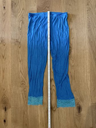 Dünne 3/4 Leggins, türkis