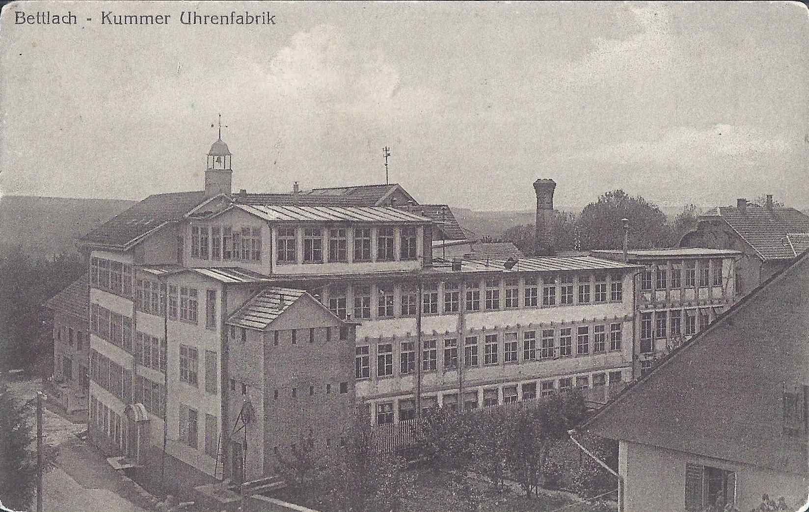 Cartoline postali: Bettlach SO Uhrenfabrik Kummer , 1917 – Usato da Solothurn venduto da Bepposol