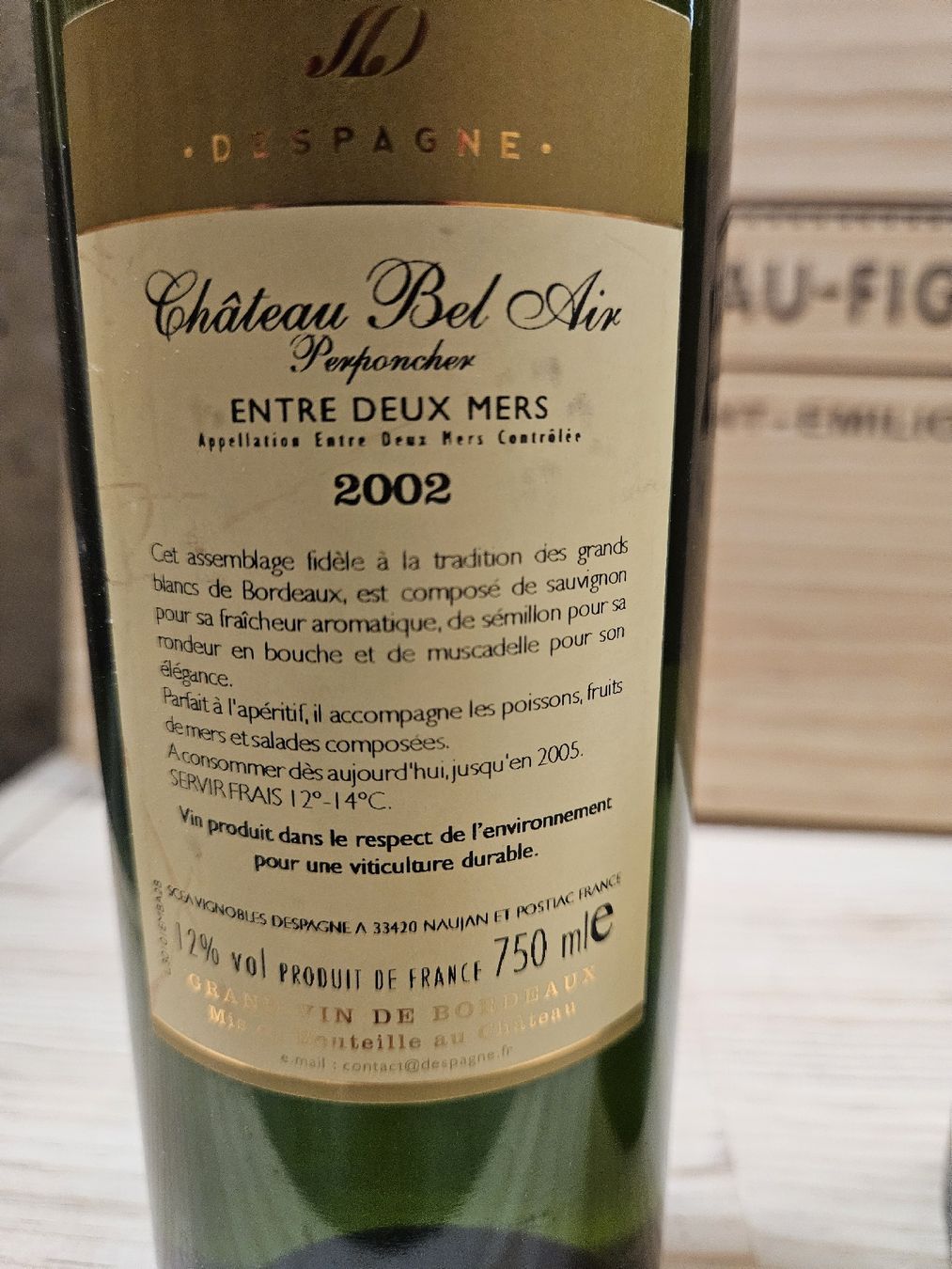 Vino: Chateau Bel Air Perponcher 2002 Blanc – Nuovo e nell'imballaggio originale da Zofingen venduto da WouterSamwel 2