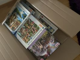 Puzzle Paket, 11 Puzzles, 300-1000 Teile, vollständig, 500er