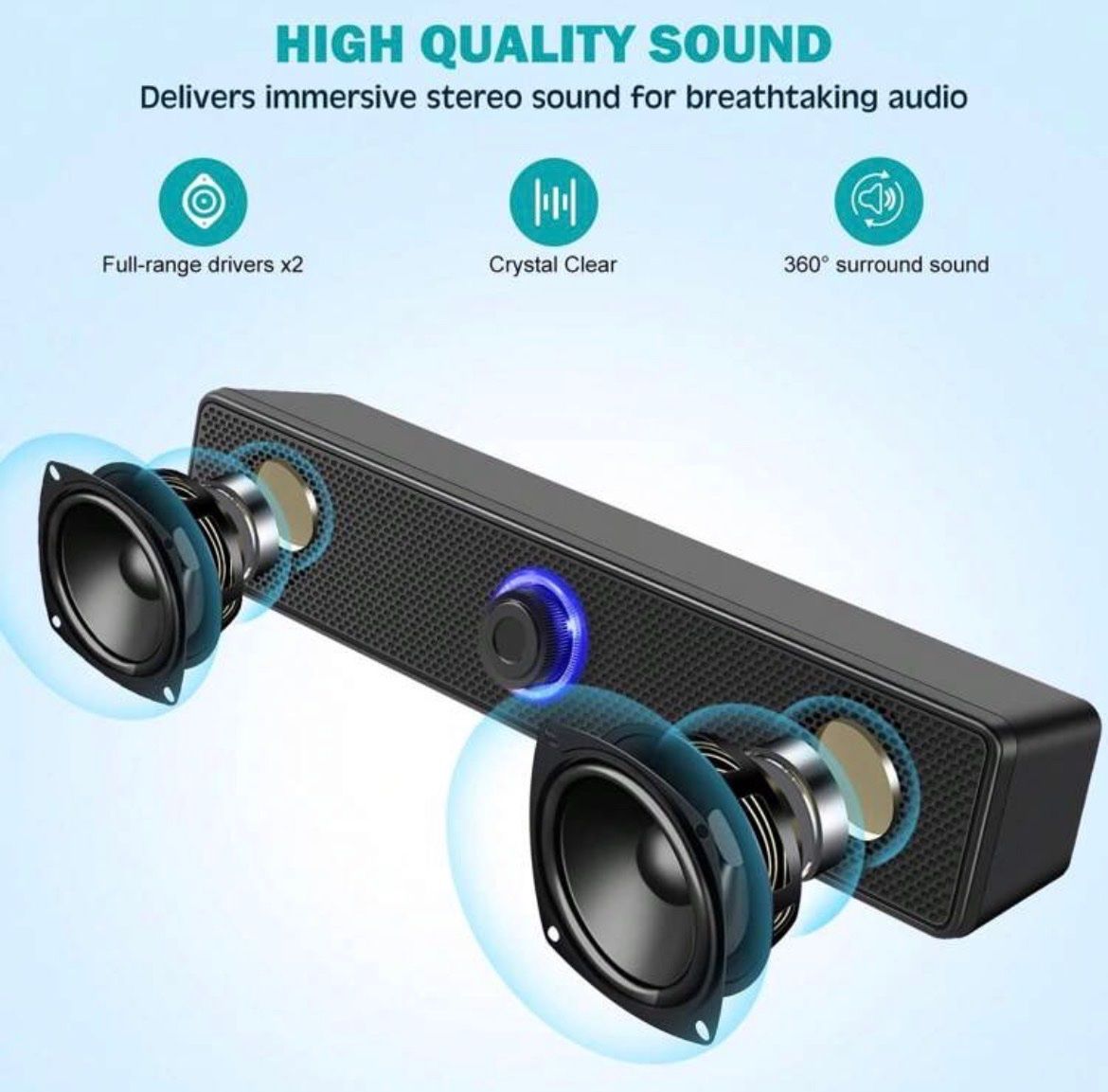 Casse acustiche: USB Soundbar für PC/TV – Nuovo e nell'imballaggio originale da Emmenbrücke venduto da ShopDirect 1
