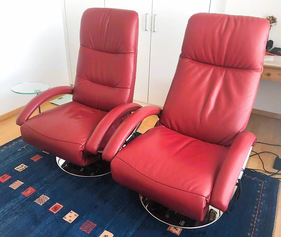 Poltrone: Relax-Sessel Strässle Leder soft – Usato da Cham venduto da Erneli.2404