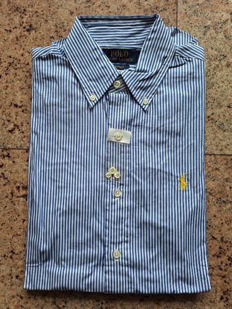 Polo Ralph Lauren Hemd, Herren, XS blau weiss gestreift, Neu