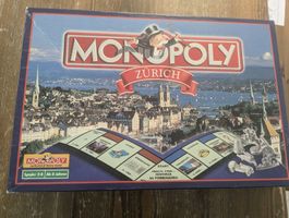 Monopoly Zürich Brettspiel Gesellschaftsspiel komplett 