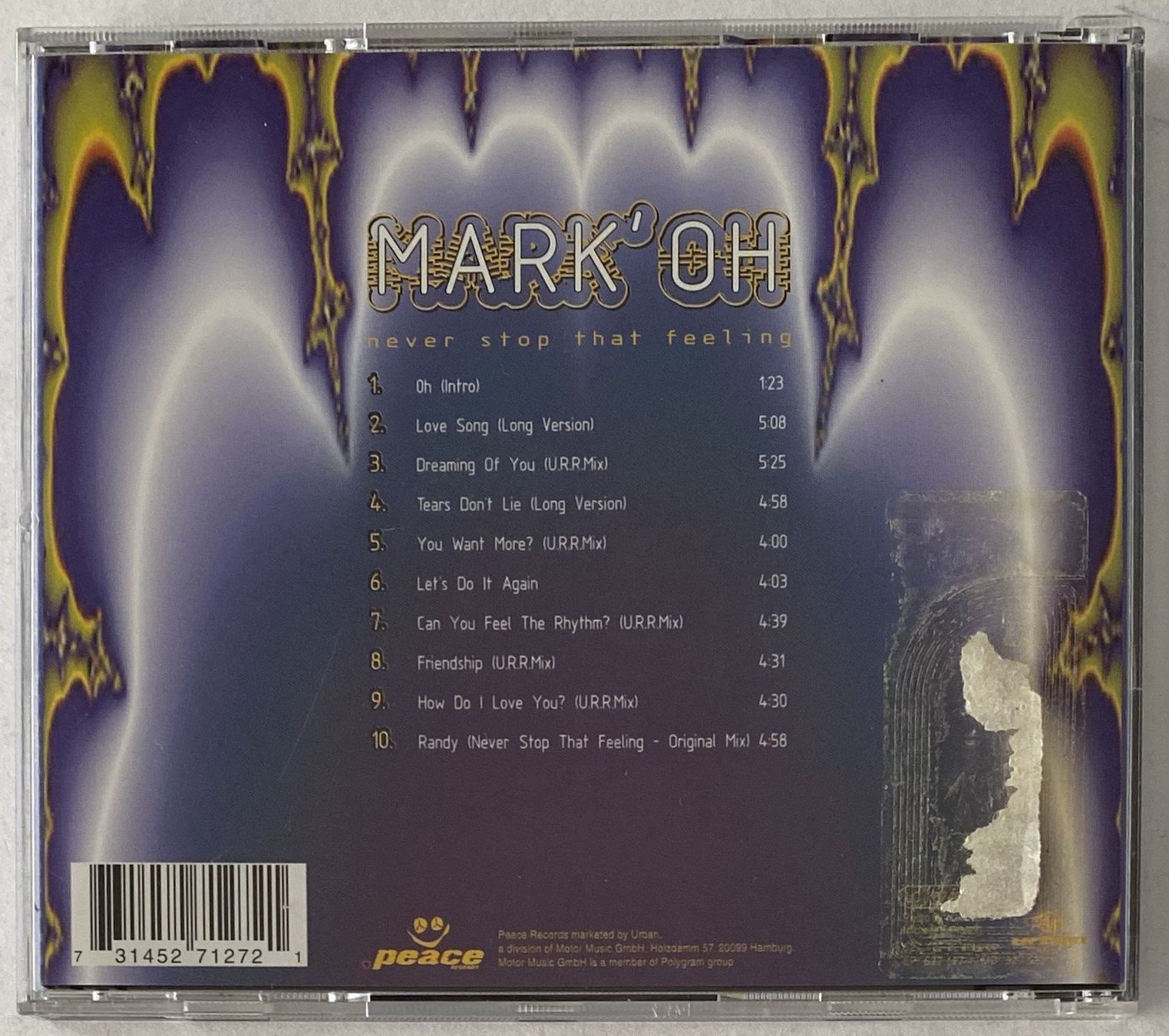 CDs: Mark' Oh, Never Stop That Feeling – Gebraucht aus Flums von Asquillo 1