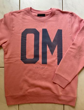 Eden Ashram pink sweater Om Size L New