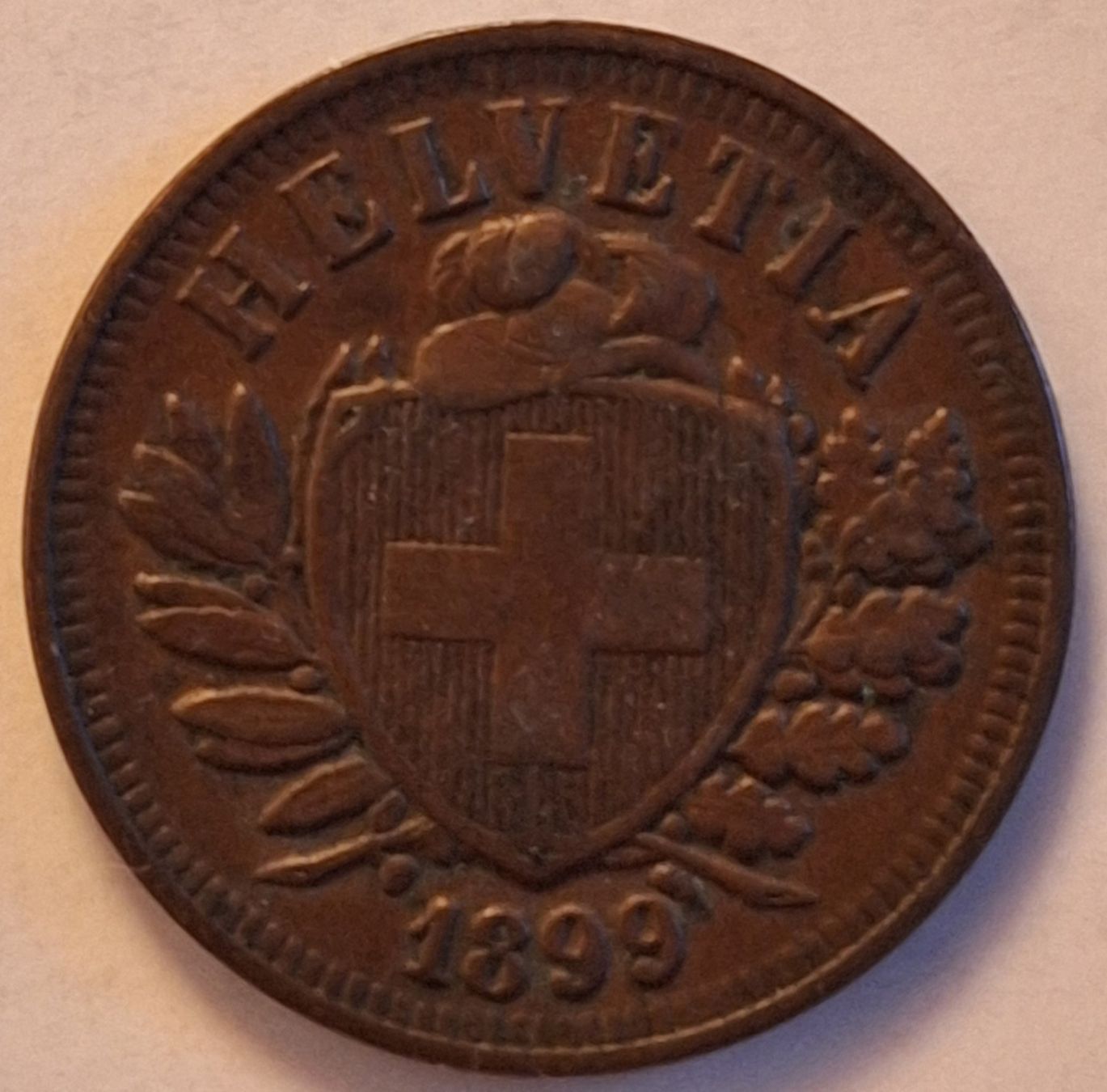 Tutti le monete: 2 Rappen 1899 Cu-Sn; vz – Usato da Niederweningen venduto da 19bomaso61