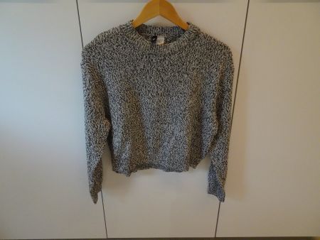 Strickpulli weiss-schwarz von Divided by H&M Gr. XS - 260217