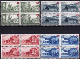 1948, Pro Patria Nr. B38-41 Viererblock-Serie, postfrisch**.