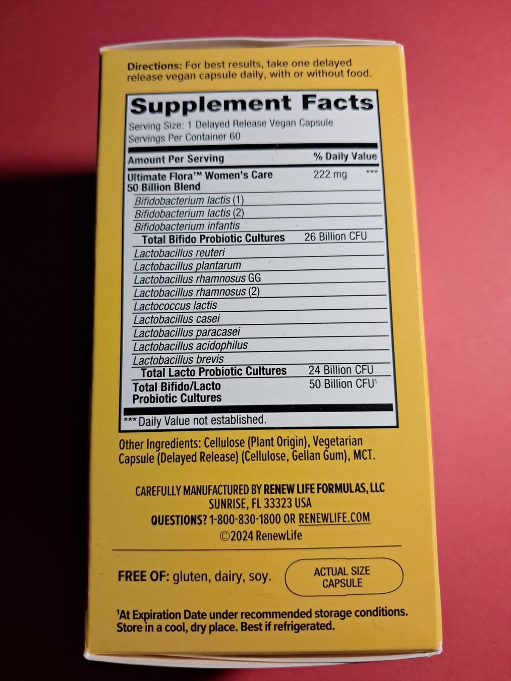 Cibi & Specialità: DARM Renew Life Ultimate Flora Probiotic 50B ungeöffnet – Nuovo e nell'imballaggio originale da Trübbach venduto da Adam123456 1