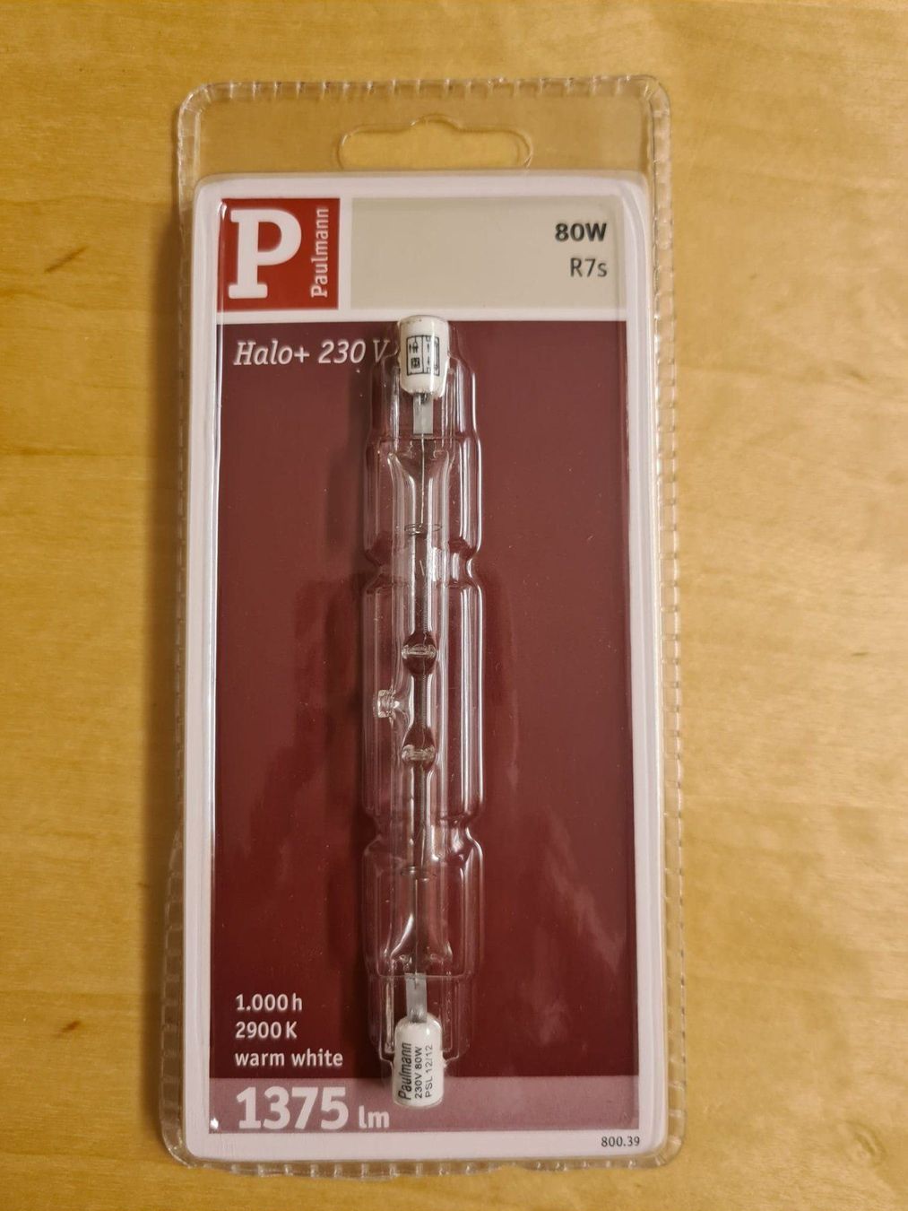 Lampadine & Illuminazione: Halogenstab 80w R7s 117mm klar – Nuovo e nell'imballaggio originale da Schübelbach venduto da wirthtom