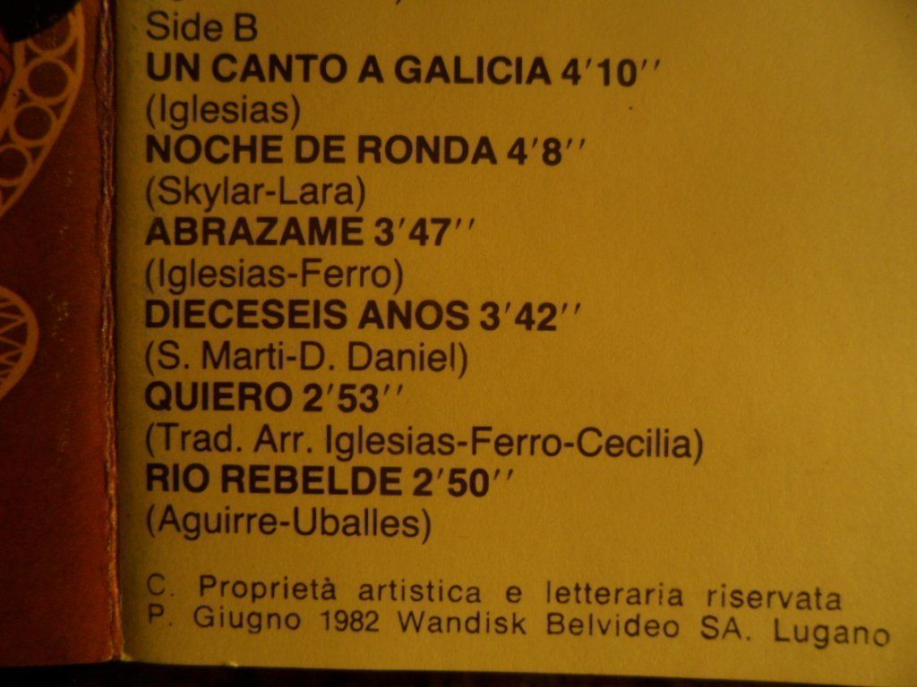 Kompaktkassetten: JULIO IGLESIAS  Chansons Espanolas – Gebraucht aus Langnau i. E. von gf2_29jt 2