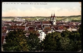 AK Winterthur, Blick von der Hochwacht