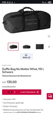 Eagle Creek No Matter What Duffel Bag in size Large