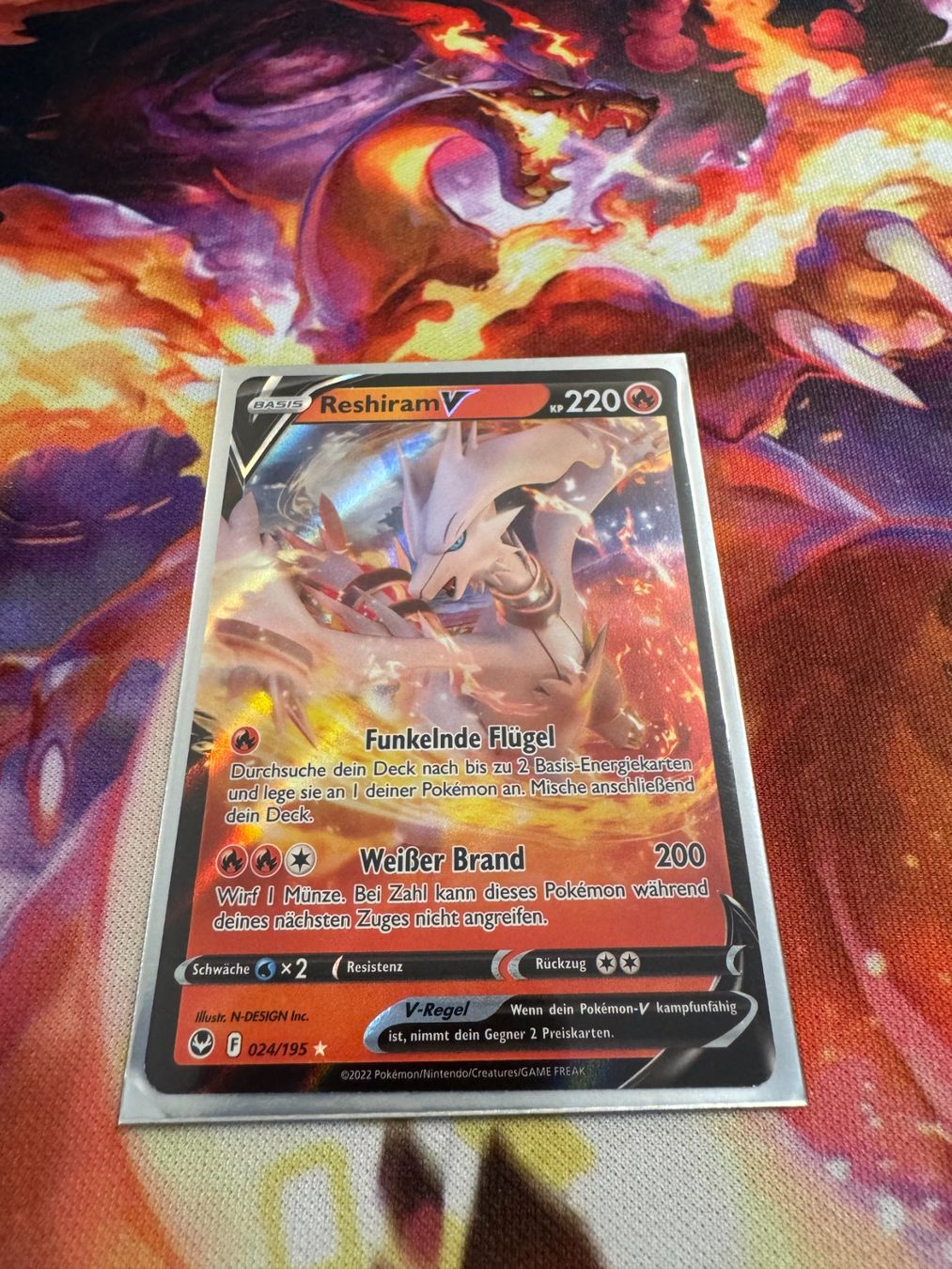 Pokémon Carte collezionabili: Reshiram V (SIT 024) / -DE- / Silberne Sturmwinde – Nuovo (secondo la descrizione) da Bülach venduto da CherryBlu
