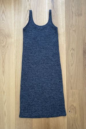 Sommer Strickkleid - Grau meliert - Reserved, Gr. S