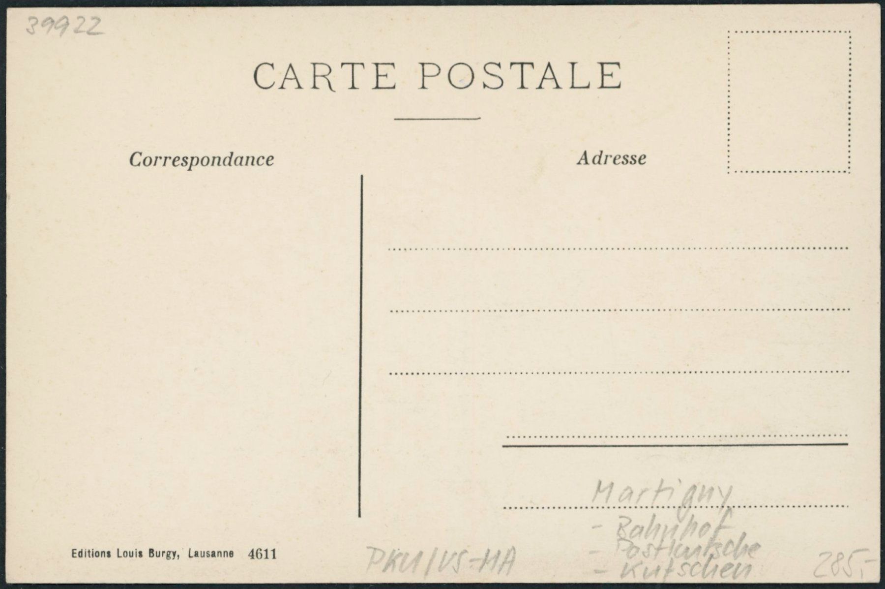 Cartoline postali: VS Martigny - Postkutsche - Kutsche - Bahnhof - Bahn – Nuovo (secondo la descrizione) da Schindellegi venduto da leecollect 1