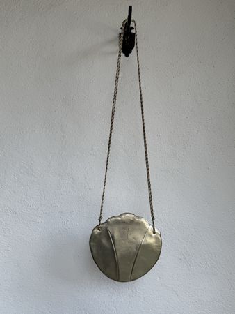 CHARLES JOURDAN Muscheltasche Leder Handtasche Vintage