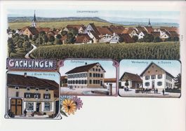 Gruss aus Gächlingen - (Litho um 1900)