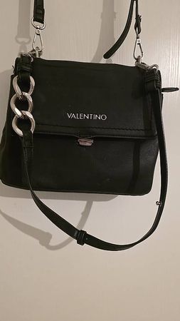 Valentino Umhängetasche Handtasche Schwarz (24 x 16 x 5 cm)
