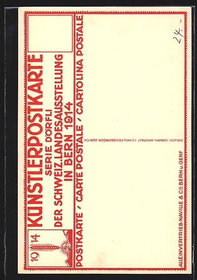 Cartoline postali: Bern, Schweizer Landesausstellung 1914,  – Usato da Berlin venduto da bartko-reher 1