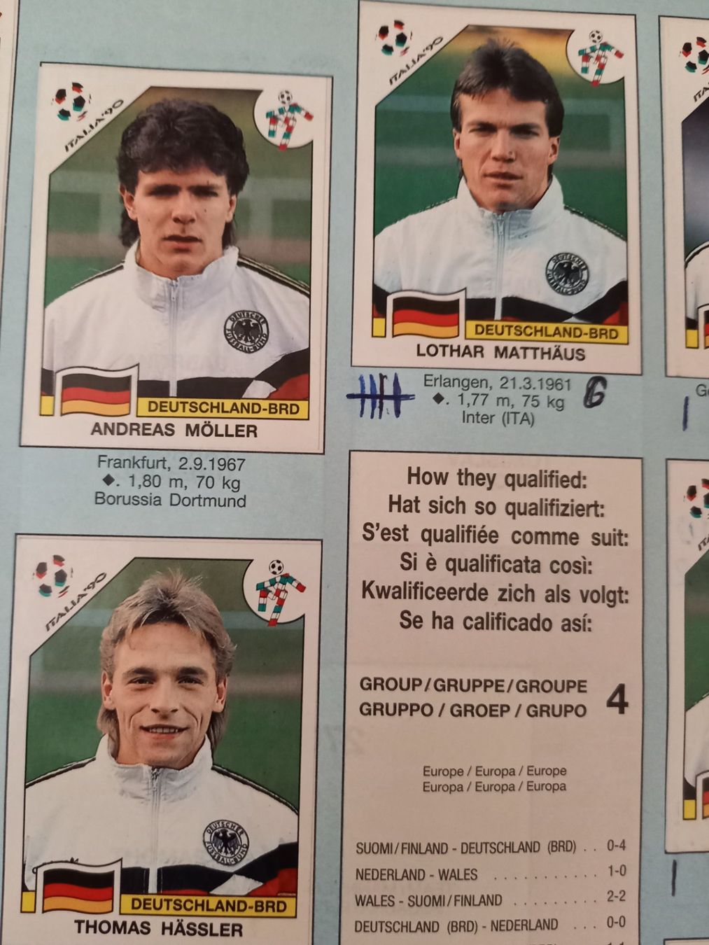 Panini Album: Panini Italia 90 - komplett – Usato da zürich venduto da Maratonga 6