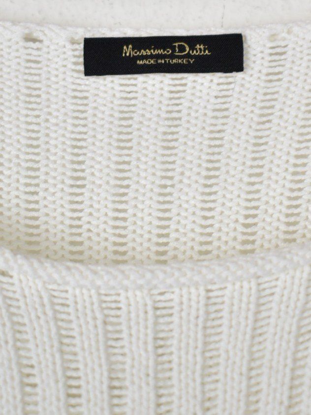 Massimo Dutti Maglioni & Felpe: Massimo Dutti Kurzarmpullover Gr.M, weiss – Usato da Nürensdorf venduto da 2ND_STORY 4