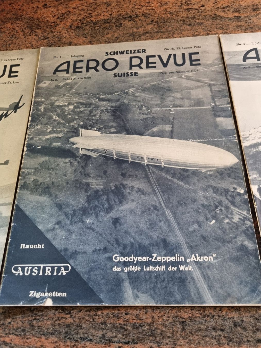 Riviste & Magazine: Schweizer Aero Revue Suisse 3x Hefte Luftschiff Zeppelin ... – Usato da Trachslau venduto da bastet06 2