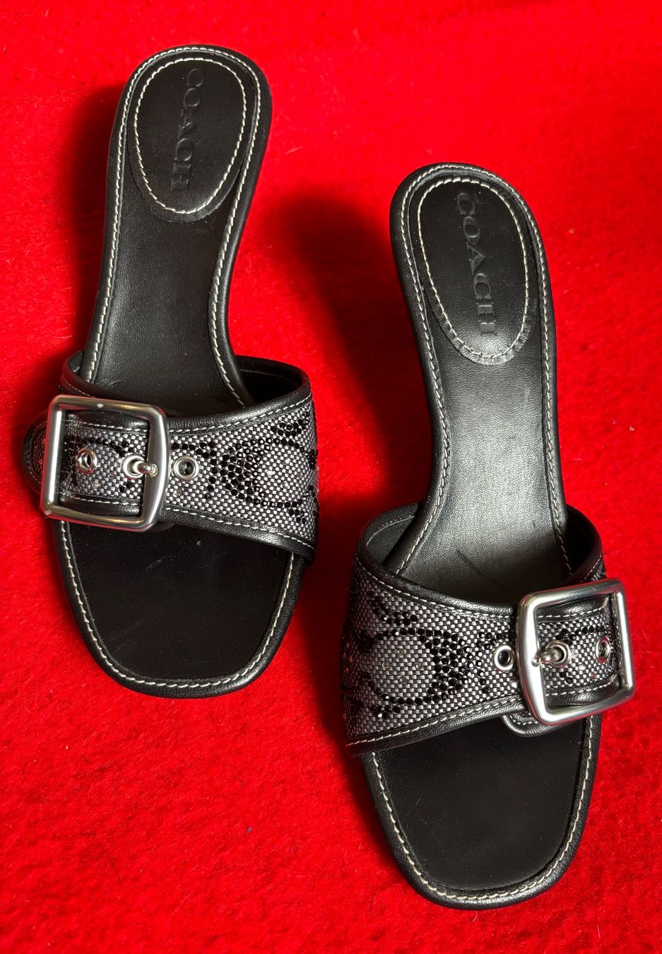 Scarpe da donna: COACH - MARGOT - Pantolette hoch - black – Nuovo (secondo la descrizione) da Speicher venduto da CH-Schatzkammer 1