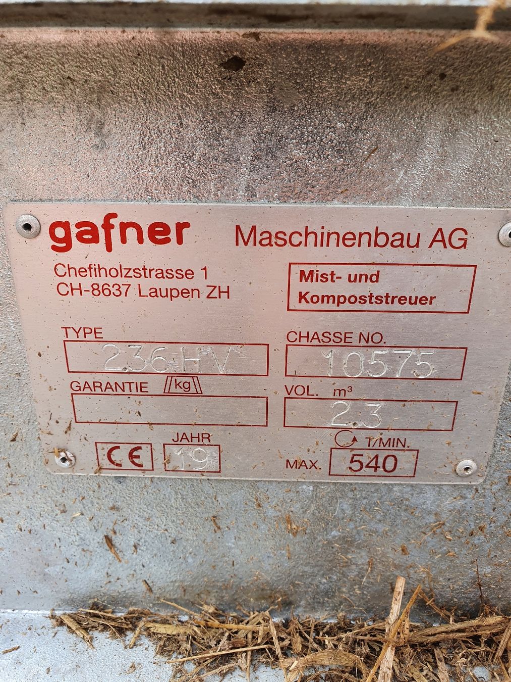 Tutte le macchine: Mistzetter Gafner Aufbau – Usato da Escholzmatt venduto da subiiwrx 8