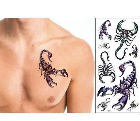 Make-up: Tatouage temporaire Scorpion – Neu und originalverpackt aus Gurmels von Swisspod