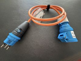 Übergang / Adapterkabel t13 auf cee16 ip44 1.5 Meter