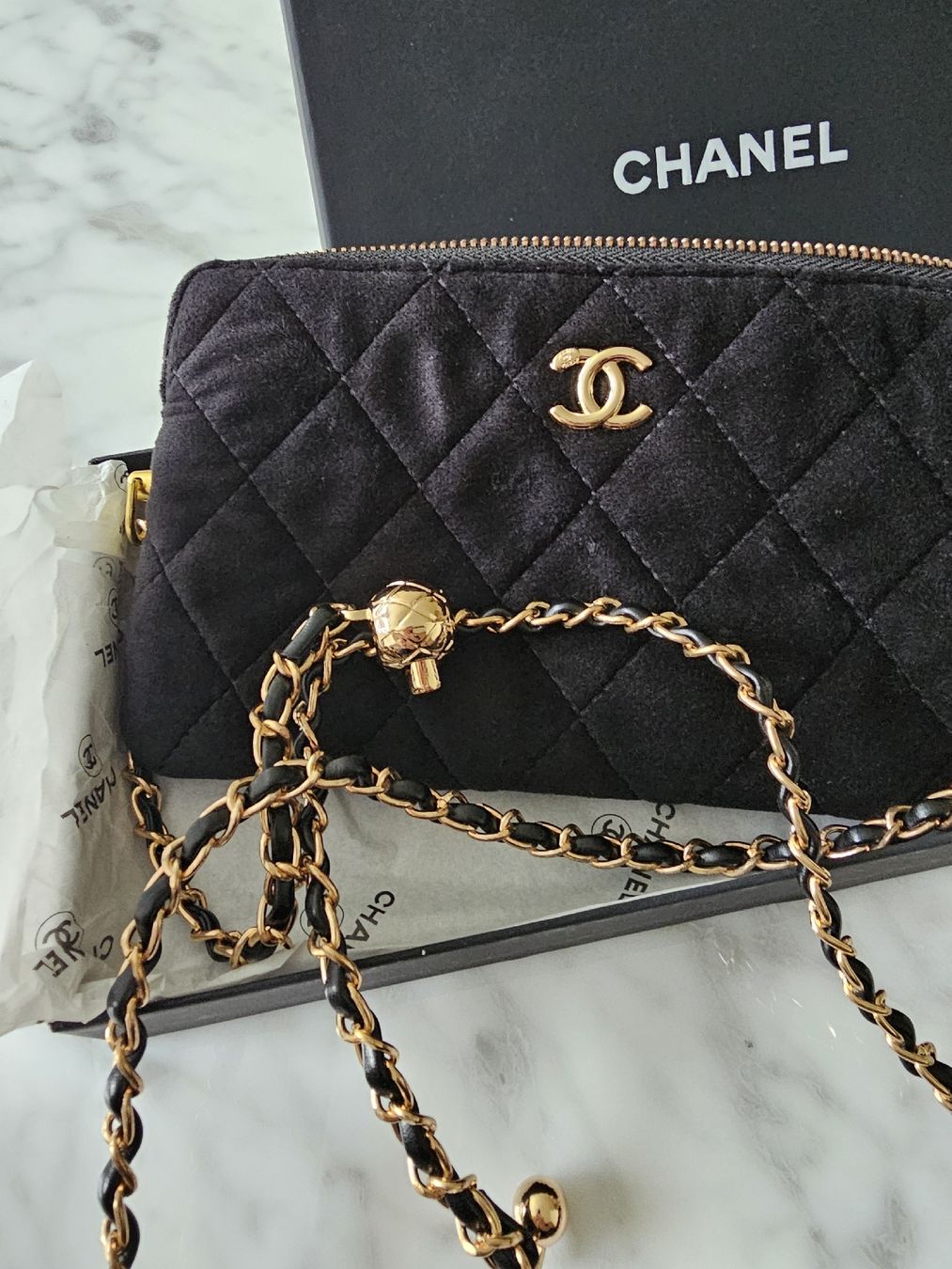 Chanel Taschen für Damen: Chanel Abendsamttasche schwarz – Neu (gemäss Beschreibung) aus Wetzikon ZH von sane1972 5