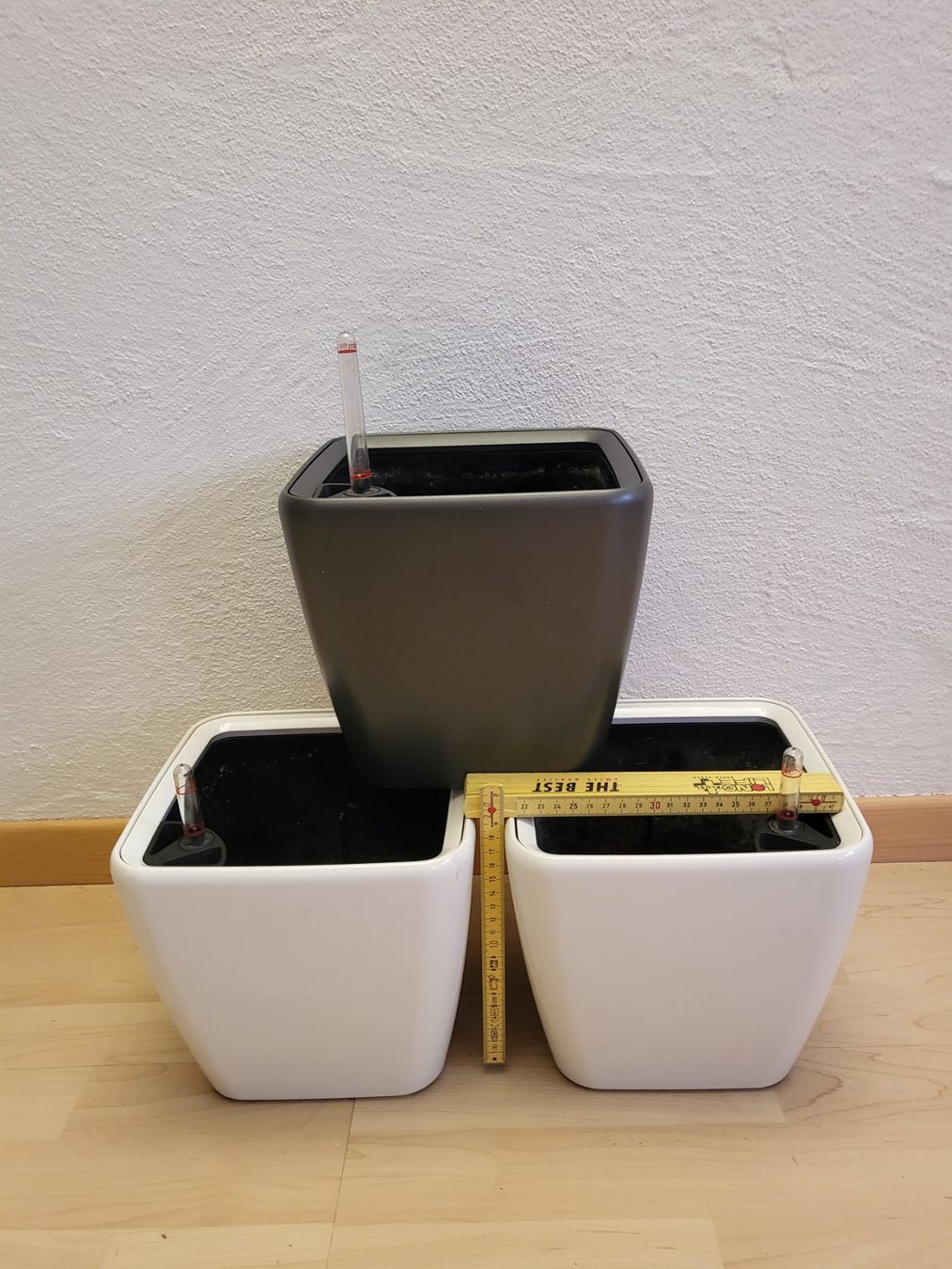 Lechuza Pots de fleurs: Lechuza Bewässerungssystem 3 Stk. weiss + anthrazit – D'occasion à Pfäffikon ZH par telve