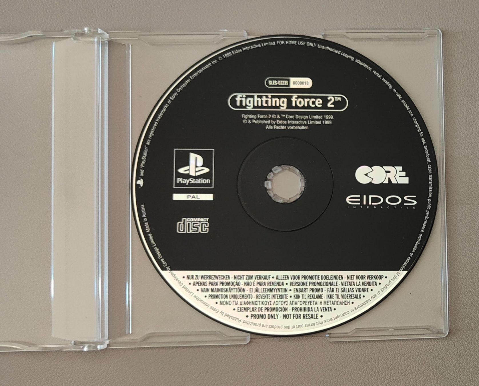 Giochi: Fighting Force 2 PS1 Eidos - PROMO (Vollversion) SELTEN – Nuovo e nell'imballaggio originale da Bern venduto da breesell321