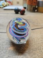 Glaskugel mit Farbspirale, Durchmesser 6 cm (V)