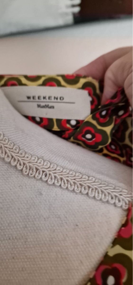 Max Mara Vestiti: MaxMara Weekend kurzarmige Bluse, Gr. 42, Rot-Olive, Neu – Nuovo (secondo la descrizione) da St. Gallen venduto da mania03 2